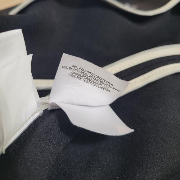 Anne Klein Women's Faux Double-Breasted Trench Coat Black NWT Size 14 - Picture 9 of 9